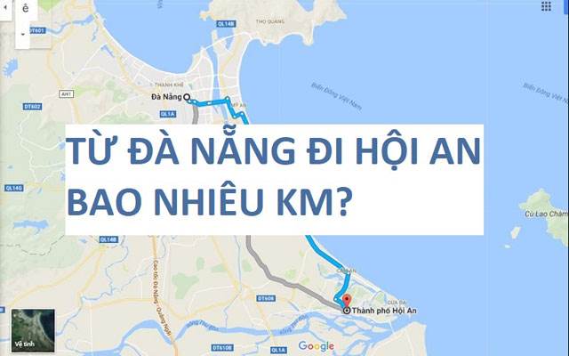 From Danang to Hoi An is 30km